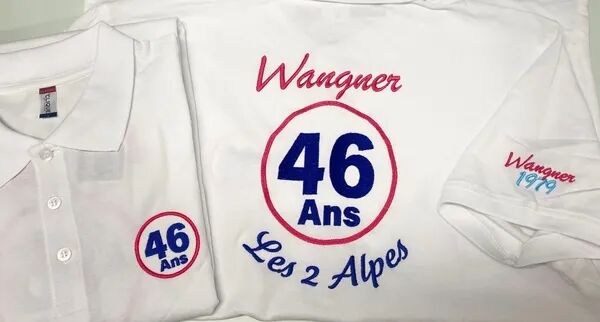 Broderie sur polo